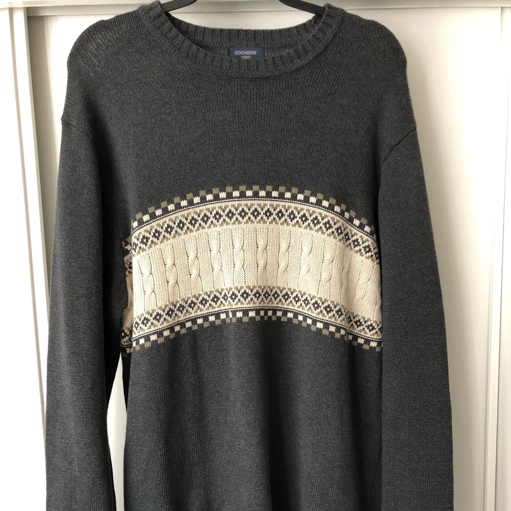 Vintage-DOCKERS 90’s Knit Sweater Men’s L